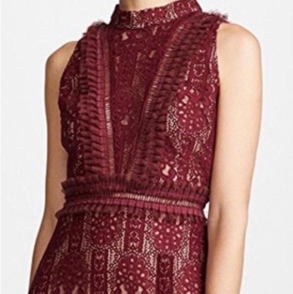 Endless Rose Lace Mock Neck Midi Dress - Picture 4 of 16